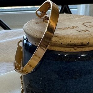 Brand New! Gold plated Bangle Bracelet - adjustable!